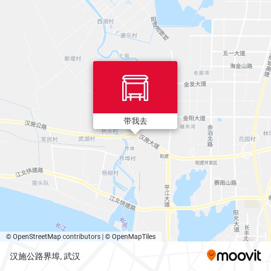 汉施公路界埠地图