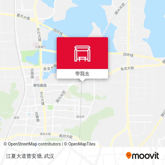 江夏大道普安塘地图