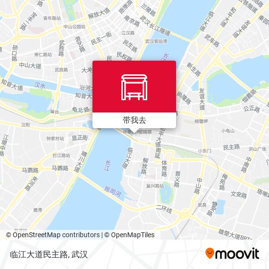 临江大道民主路地图