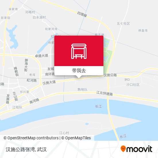 汉施公路张湾地图