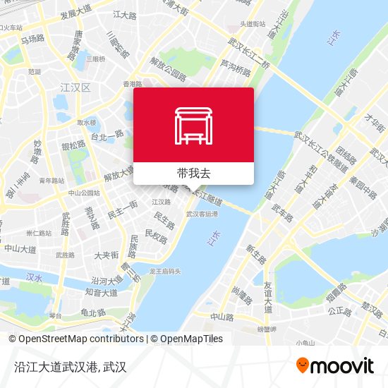 沿江大道武汉港地图