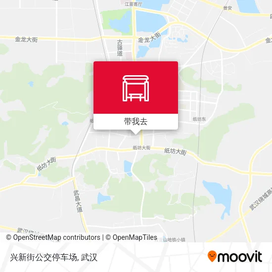 兴新街公交停车场地图