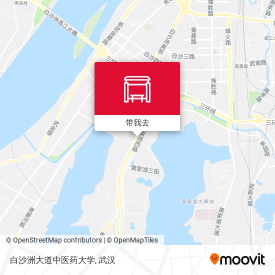 白沙洲大道中医药大学地图