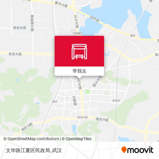 文华路江夏区民政局地图