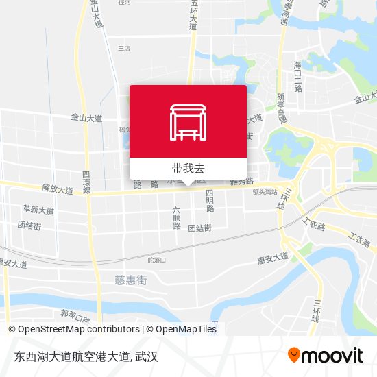 东西湖大道航空港大道地图