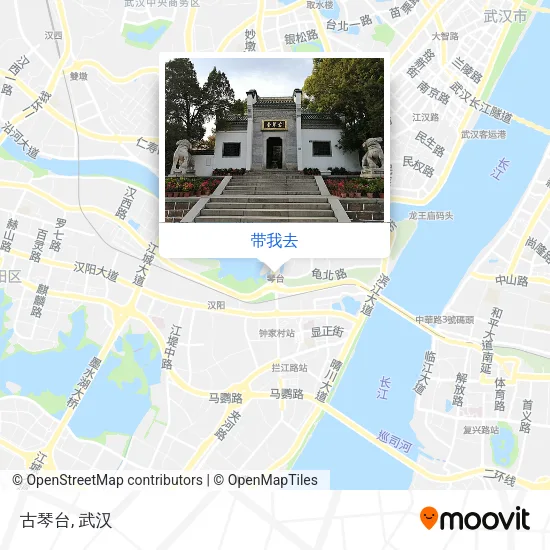 古琴台地图