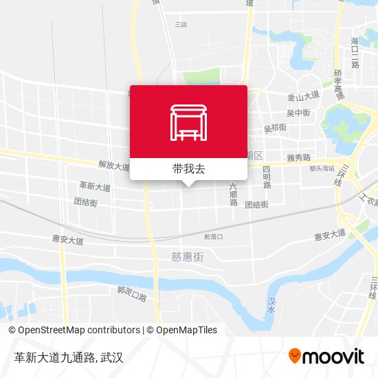 革新大道九通路地图