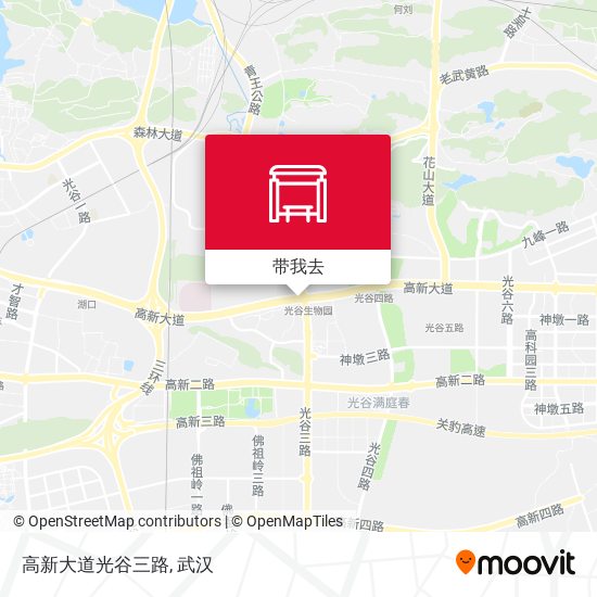 高新大道光谷三路地图