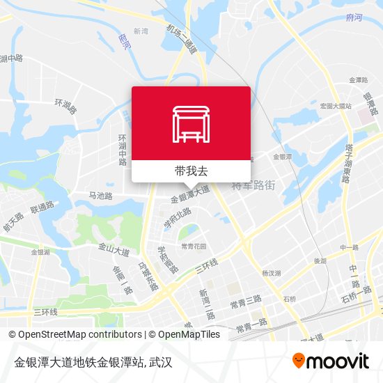 金银潭大道地铁金银潭站地图