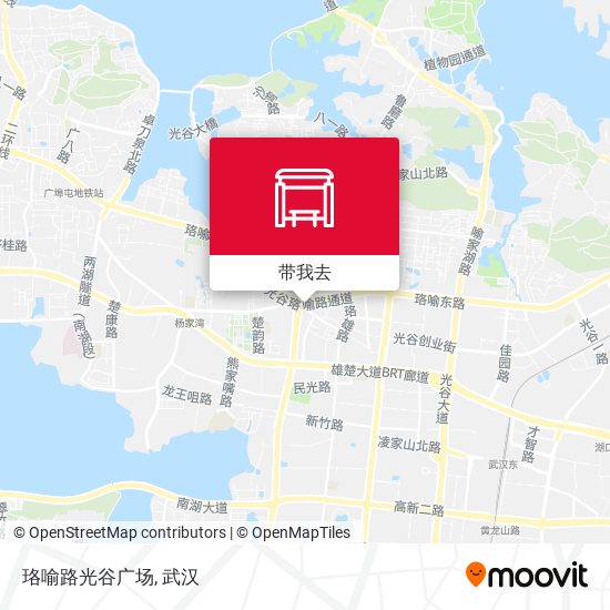 珞喻路光谷广场地图