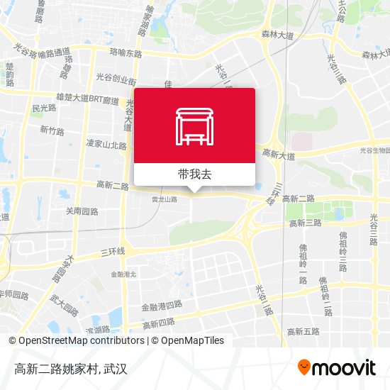 高新二路姚家村地图