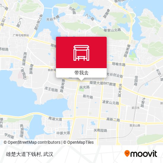 雄楚大道下钱村地图