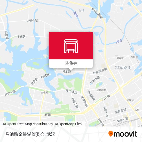 马池路金银湖管委会地图