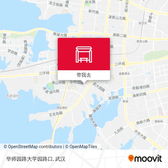 华师园路大学园路口地图