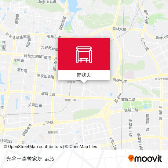 光谷一路曾家垸地图