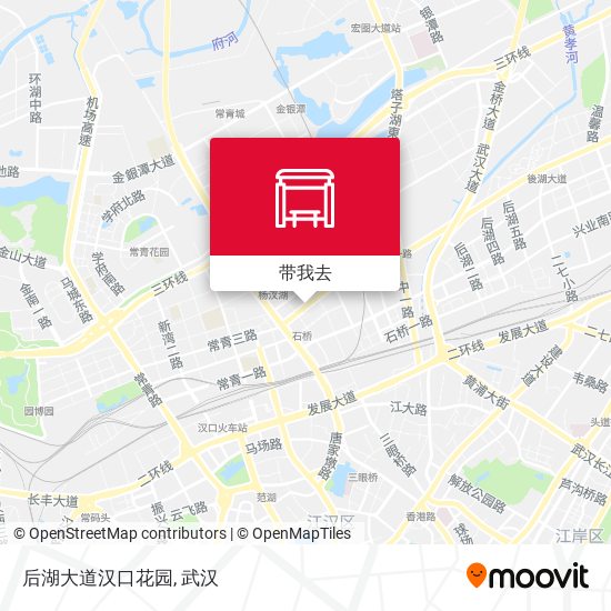 后湖大道汉口花园地图