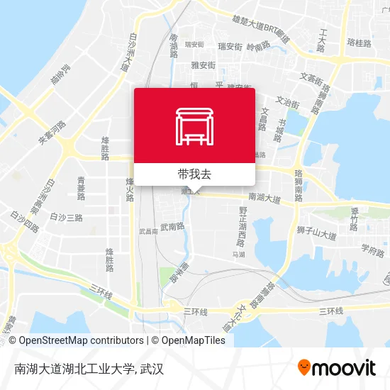 南湖大道湖北工业大学地图