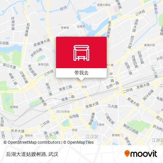 后湖大道姑嫂树路地图