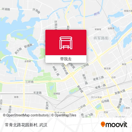 常青北路花园新村地图