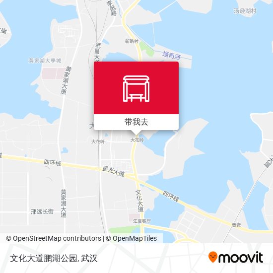 文化大道鹏湖公园地图