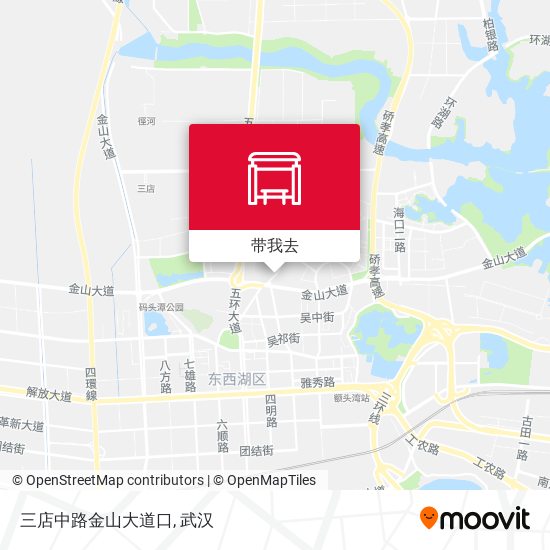 三店中路金山大道口地图