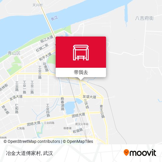 冶金大道傅家村地图