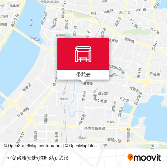 恒安路雅安街(临时站)地图