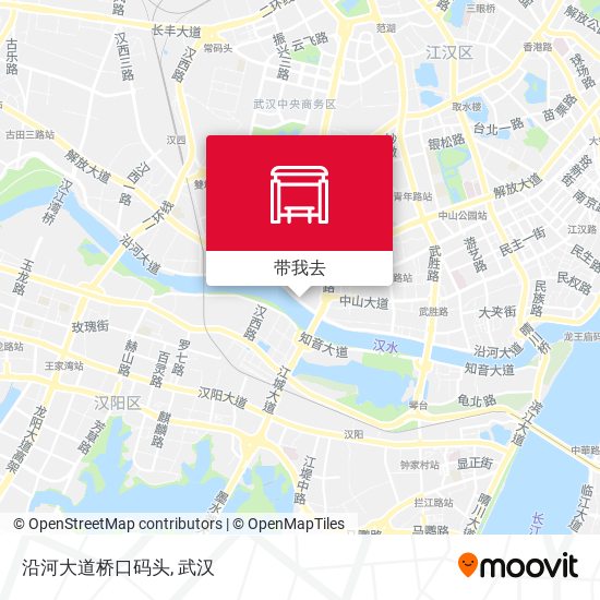 沿河大道桥口码头地图