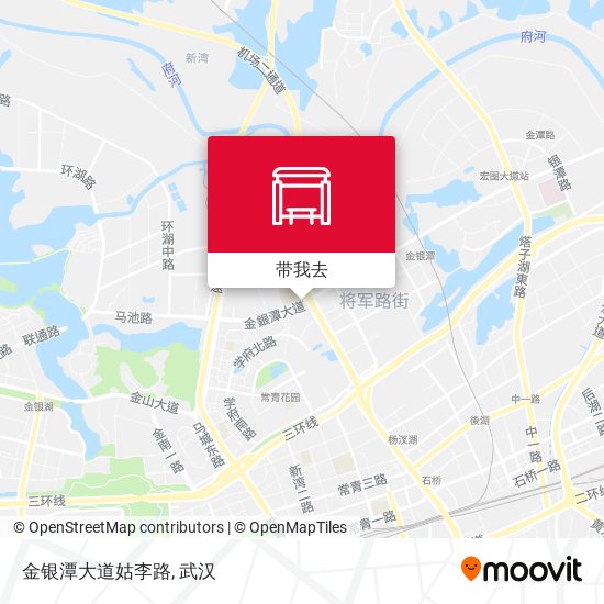 金银潭大道姑李路地图