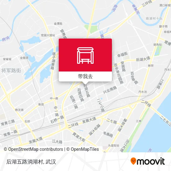 后湖五路淌湖村地图