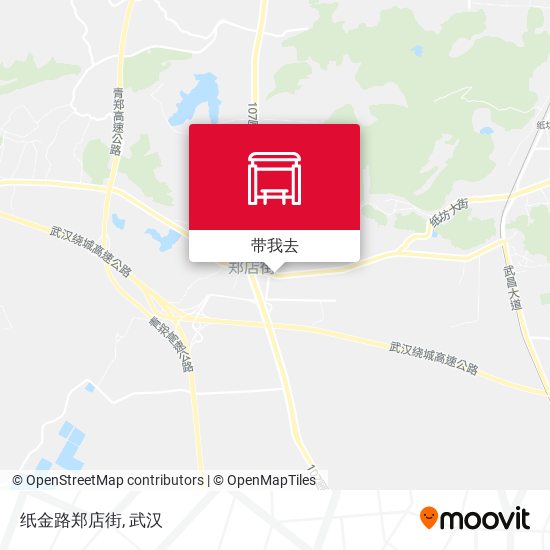 纸金路郑店街地图