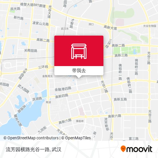 流芳园横路光谷一路地图