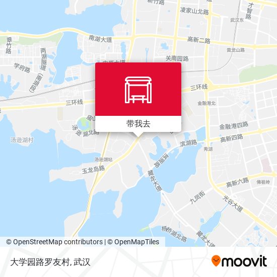 大学园路罗友村地图