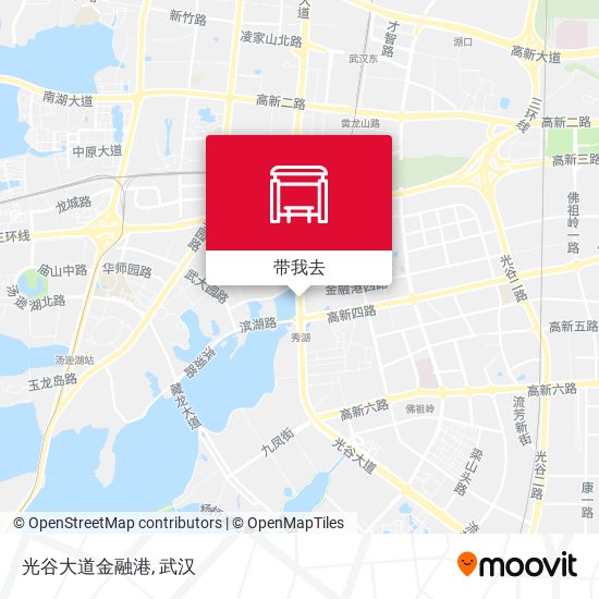 光谷大道金融港地图