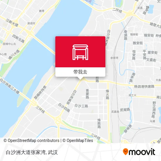 白沙洲大道张家湾地图