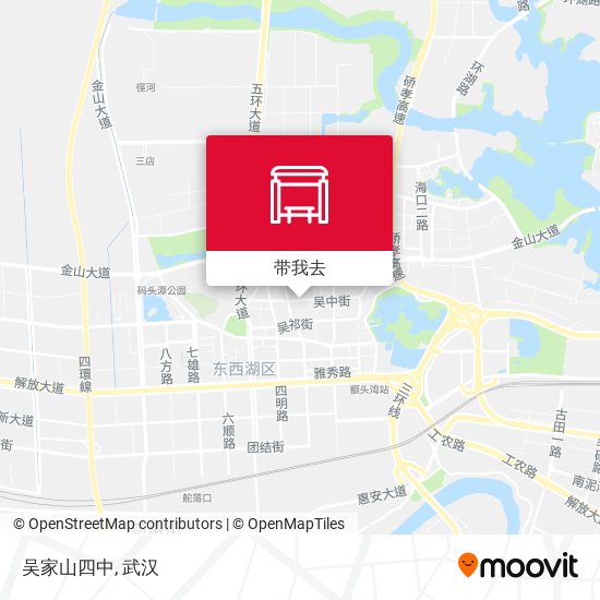 吴家山四中地图