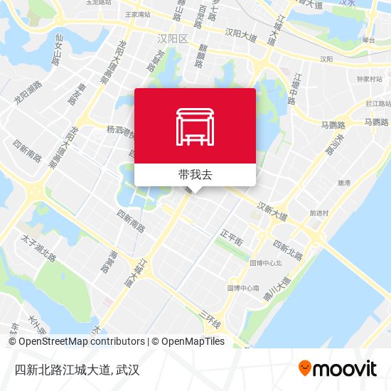 四新北路江城大道地图