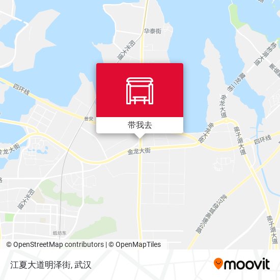 江夏大道明泽街地图