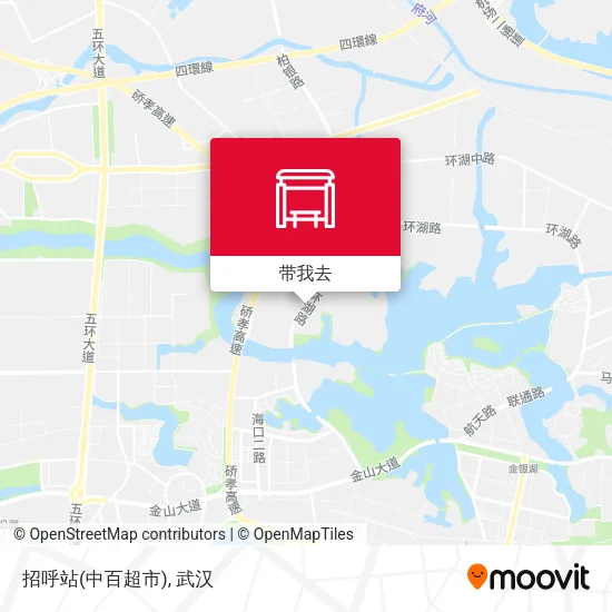 招呼站(中百超市)地图