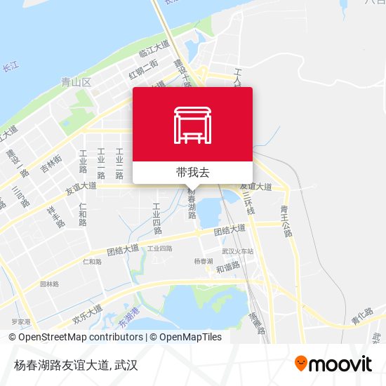 杨春湖路友谊大道地图