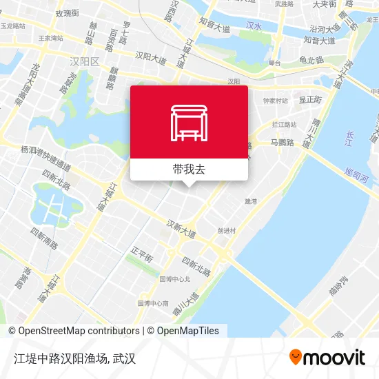 江堤中路汉阳渔场地图