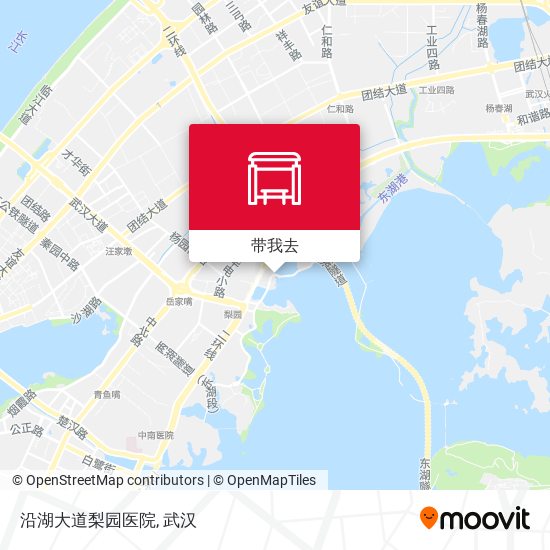沿湖大道梨园医院地图