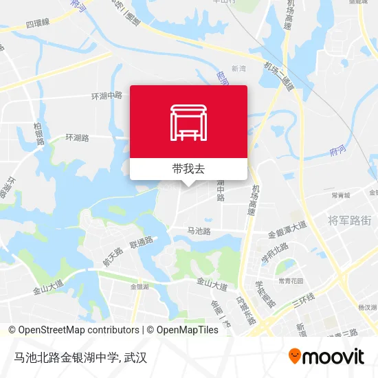 马池北路金银湖中学地图
