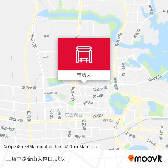 三店中路金山大道口地图