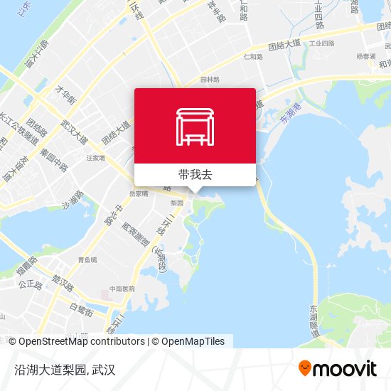 沿湖大道梨园地图