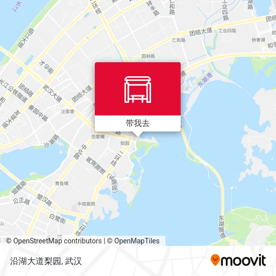 沿湖大道梨园地图