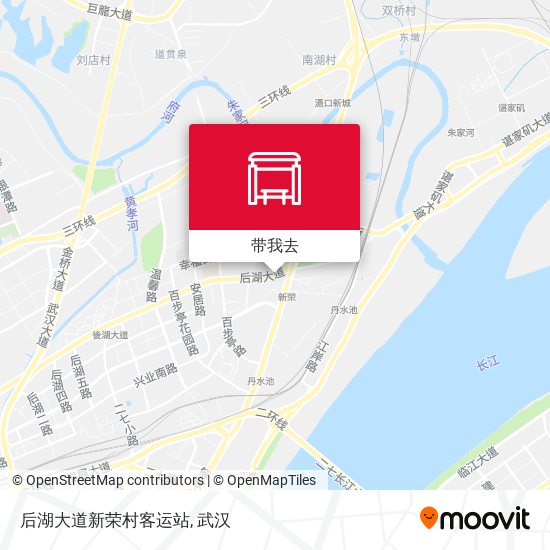 后湖大道新荣村客运站地图