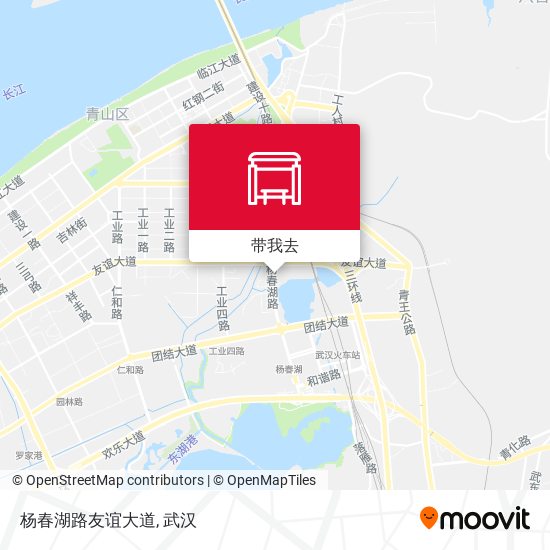 杨春湖路友谊大道地图