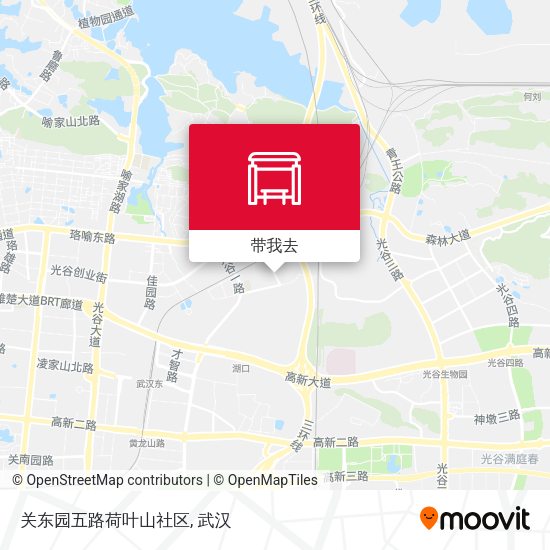 关东园五路荷叶山社区地图