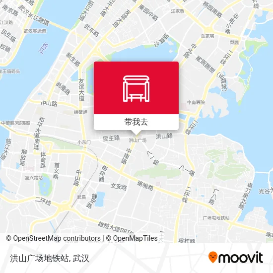 洪山广场地铁站地图